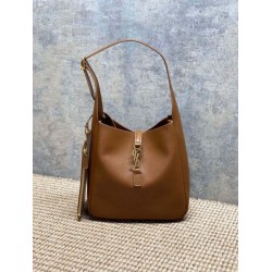 Mirror Quality Replica YSL Saint Laurent Le 5 à 7 Small Soft Hobo Bag Brown Clone
