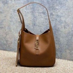 Mirror Quality Replica YSL Saint Laurent Le 5 à 7 Small Soft Hobo Bag Brown Clone