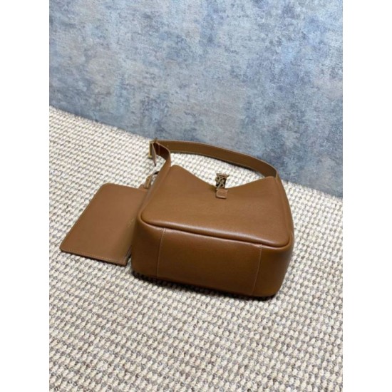 Luxury Replica YSL Saint Laurent Le 5 à 7 Small Soft Hobo Bag Brown Knockoff Mirror Quality Replica YSL Saint Laurent Le 5 à 7 Small Soft Hobo Bag Brown Clone