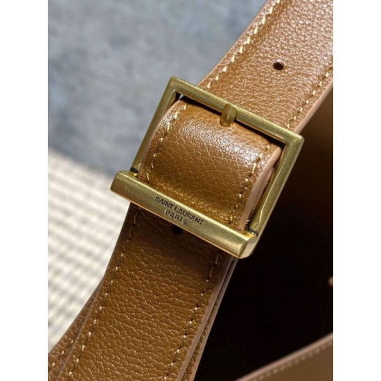 Luxury Replica YSL Saint Laurent Le 5 à 7 Small Soft Hobo Bag Brown Knockoff Mirror Quality Replica YSL Saint Laurent Le 5 à 7 Small Soft Hobo Bag Brown Clone
