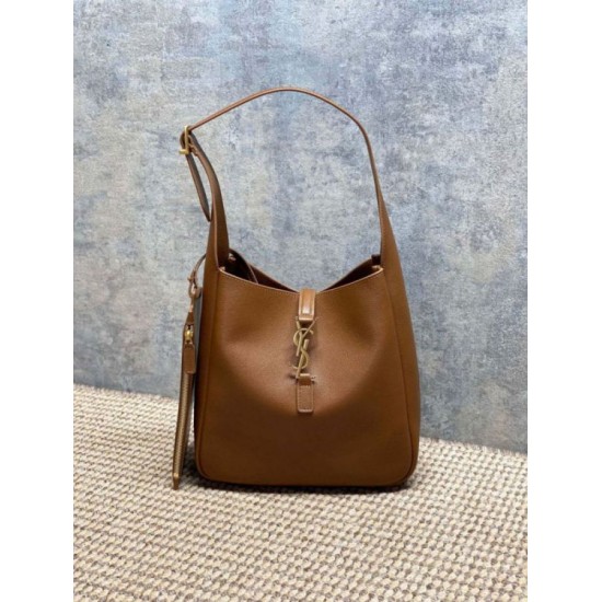 Luxury Replica YSL Saint Laurent Le 5 à 7 Small Soft Hobo Bag Brown Knockoff Mirror Quality Replica YSL Saint Laurent Le 5 à 7 Small Soft Hobo Bag Brown Clone