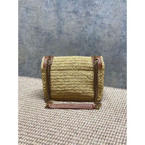 Mirror Quality Replica YSL Saint Laurent Niki Raffia Medium Shoulder Bag Clone