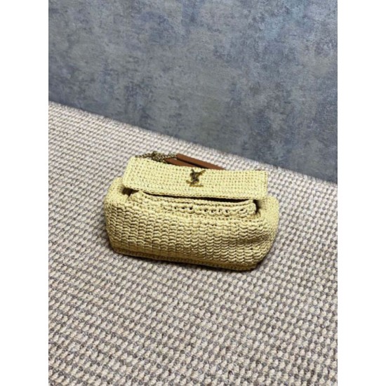 Mirror Quality Replica YSL Saint Laurent Niki Raffia Medium Shoulder Bag Clone