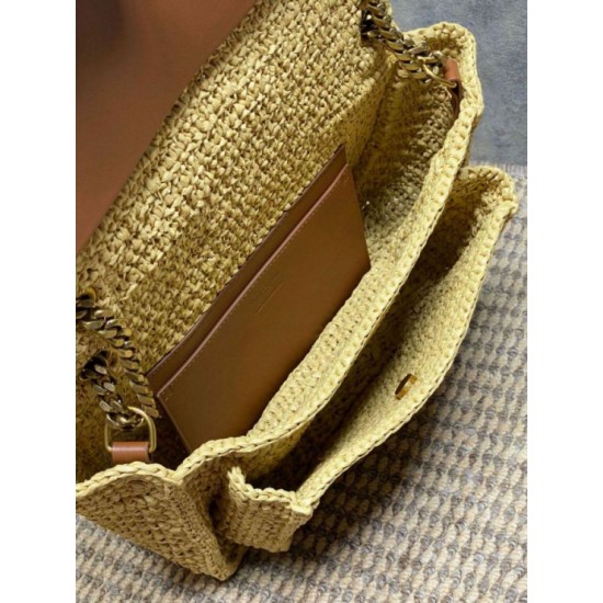 Mirror Quality Replica YSL Saint Laurent Niki Raffia Medium Shoulder Bag Clone