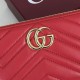 Mirror Quality Replica Gucci GG Marmont Quilted Zip Around Wallet 443123 Red Clone