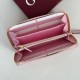 Mirror Quality Replica Gucci GG Marmont Quilted Zip Around Wallet 443123 Pink Clone