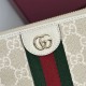 Mirror Quality Replica Gucci Ophidia GG Supreme Zip Around Wallet 838484 Beige Clone