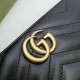 Mirror Quality Replica Gucci GG Marmont Quilted Zip Around Wallet 443123 Black Clone