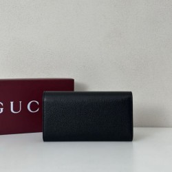 Luxury Replica Gucci Softbit Continental Wallet 828147 Black Knockoff Mirror Quality Replica Gucci Softbit Continental Wallet 828147 Black Clone