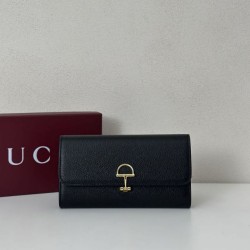 Mirror Quality Replica Gucci Softbit Continental Wallet 828147 Black Clone