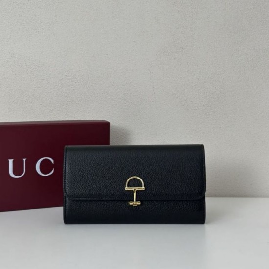 Mirror Quality Replica Gucci Softbit Continental Wallet 828147 Black Clone