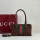 Mirror Quality Replica Gucci Boston Medium Bag 866732 Brown Suede Clone