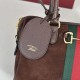 Mirror Quality Replica Gucci Boston Medium Bag 866732 Brown Suede Clone