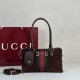 Mirror Quality Replica Gucci Boston Medium Bag 866732 Brown Suede Clone