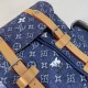 Luxury Replica LV Christopher MM Backpack M27554 Monogram Heritage Denim Blue Knockoff Mirror Quality Replica LV Christopher MM Backpack M27554 Monogram Heritage Denim Blue Clone