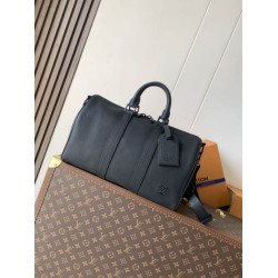 Mirror Quality Replica Louis Vuitton Keepall Bandoulière 35 Bag M15249 Black Clone