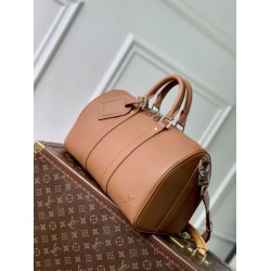 Luxury Replica Louis Vuitton Keepall Bandoulière 35 Bag M25980 Brown Knockoff Mirror Quality Replica Louis Vuitton Keepall Bandoulière 35 Bag M25980 Brown Clone