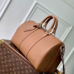 Mirror Quality Replica Louis Vuitton Keepall Bandoulière 35 Bag M25980 Brown Clone