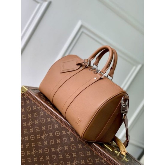 Luxury Replica Louis Vuitton Keepall Bandoulière 35 Bag M25980 Brown Knockoff Mirror Quality Replica Louis Vuitton Keepall Bandoulière 35 Bag M25980 Brown Clone