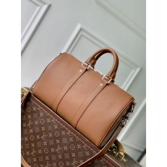 Luxury Replica Louis Vuitton Keepall Bandoulière 35 Bag M25980 Brown Knockoff Mirror Quality Replica Louis Vuitton Keepall Bandoulière 35 Bag M25980 Brown Clone