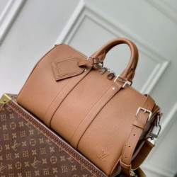 Mirror Quality Replica Louis Vuitton Keepall Bandoulière 35 Bag M25980 Brown Clone