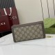 Mirror Quality Replica Gucci Ophidia Zip Around Wallet GG Supreme 772305 Brown Clone
