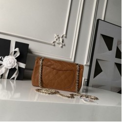 Mirror Quality Replica Chanel Reissue 2.55 26S Wrinkled/Puffed Leather Double Flap Bag Flap Bag A37586 Yellow Clone