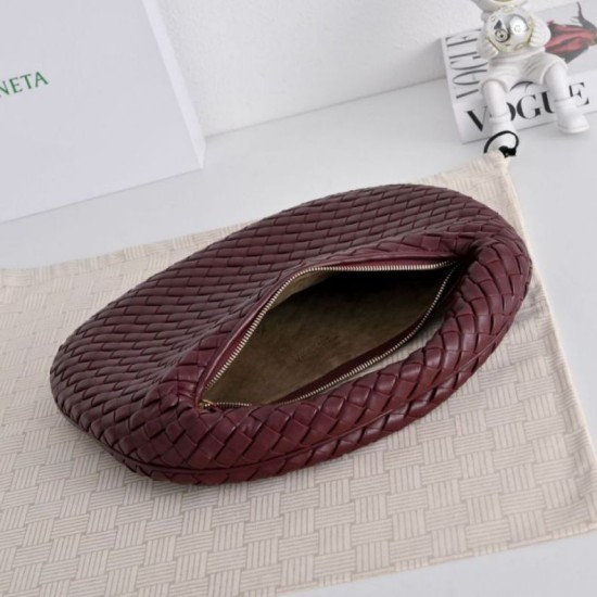 Mirror Quality Replica Bottega Veneta Veneta Intrecciato Medium Crossbody Bag Bordeaux Clone