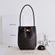 Mirror Quality Replica Bottega Veneta Andiamo Small Bucket Bag Burgundy Clone