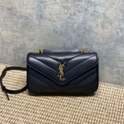 Mirror Quality Replica YSL Saint Laurent Loulou Small Quilted Bag Black Clone