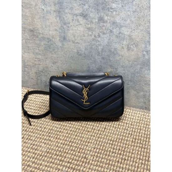 Mirror Quality Replica YSL Saint Laurent Loulou Small Quilted Bag Black Clone