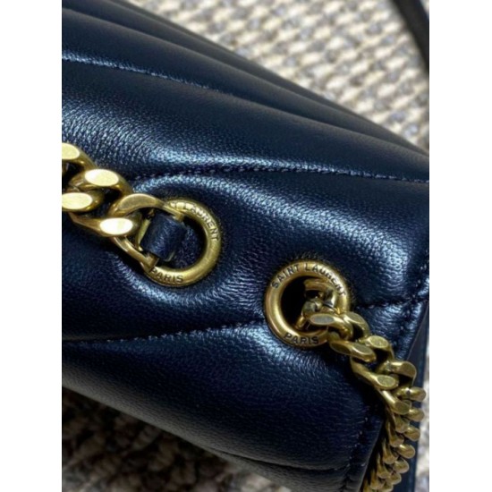 Mirror Quality Replica YSL Saint Laurent Loulou Small Quilted Bag Black Clone