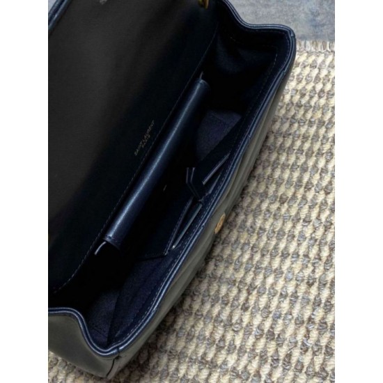 Mirror Quality Replica YSL Saint Laurent Loulou Small Quilted Bag Black Clone