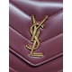 Mirror Quality Replica YSL Saint Laurent Loulou Small Quilted Bag Burgundy Clone