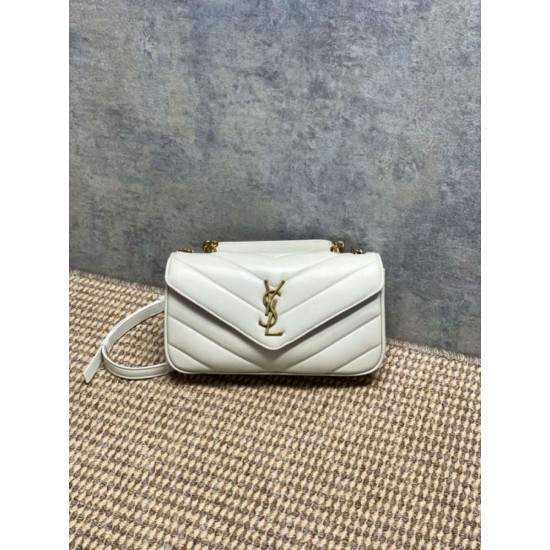 Mirror Quality Replica YSL Saint Laurent Loulou Small Quilted Bag Black Clone