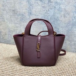Mirror Quality Replica YSL Saint Laurent Le 5 à 7 Bea Baby Tote Bag Bordeaux Clone