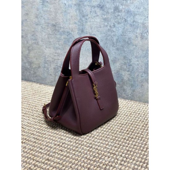 Luxury Replica YSL Saint Laurent Le 5 à 7 Bea Baby Tote Bag Bordeaux Knockoff Mirror Quality Replica YSL Saint Laurent Le 5 à 7 Bea Baby Tote Bag Bordeaux Clone