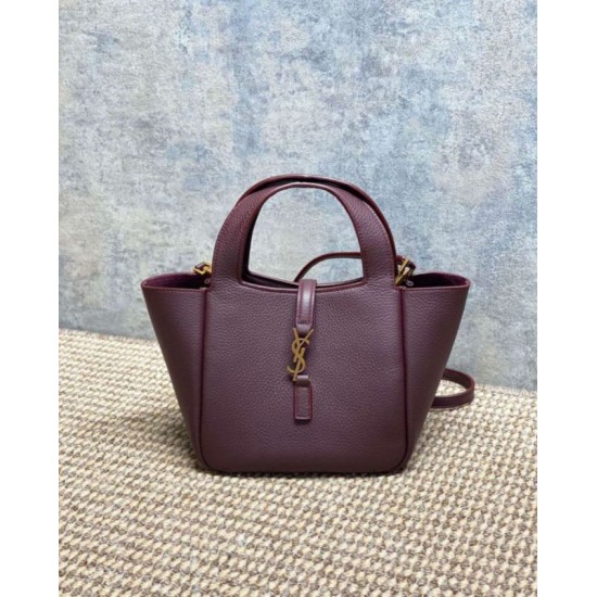 Luxury Replica YSL Saint Laurent Le 5 à 7 Bea Baby Tote Bag Bordeaux Knockoff Mirror Quality Replica YSL Saint Laurent Le 5 à 7 Bea Baby Tote Bag Bordeaux Clone