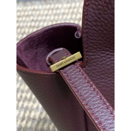 Luxury Replica YSL Saint Laurent Le 5 à 7 Bea Baby Tote Bag Bordeaux Knockoff Mirror Quality Replica YSL Saint Laurent Le 5 à 7 Bea Baby Tote Bag Bordeaux Clone