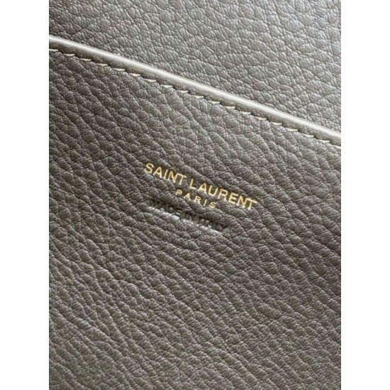 Luxury Replica YSL Saint Laurent Le 5 à 7 Bea Baby Tote Bag Dark Green Knockoff Mirror Quality Replica YSL Saint Laurent Le 5 à 7 Bea Baby Tote Bag Dark Green Clone