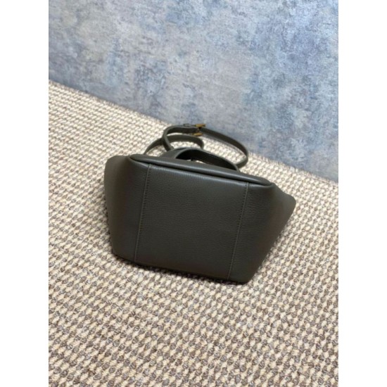 Luxury Replica YSL Saint Laurent Le 5 à 7 Bea Baby Tote Bag Dark Green Knockoff Mirror Quality Replica YSL Saint Laurent Le 5 à 7 Bea Baby Tote Bag Dark Green Clone