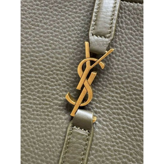 Luxury Replica YSL Saint Laurent Le 5 à 7 Bea Baby Tote Bag Dark Green Knockoff Mirror Quality Replica YSL Saint Laurent Le 5 à 7 Bea Baby Tote Bag Dark Green Clone