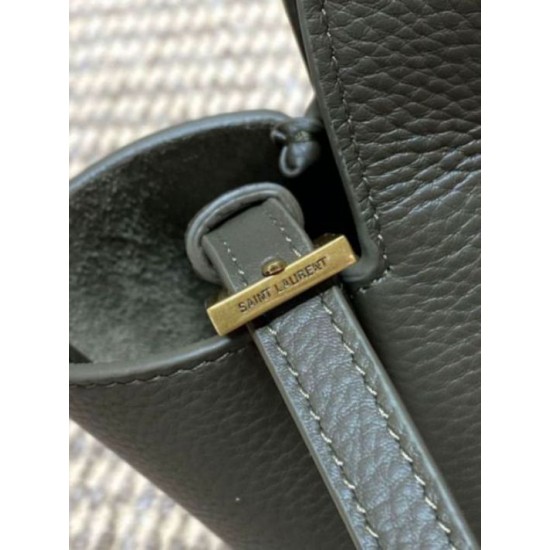 Luxury Replica YSL Saint Laurent Le 5 à 7 Bea Baby Tote Bag Dark Green Knockoff Mirror Quality Replica YSL Saint Laurent Le 5 à 7 Bea Baby Tote Bag Dark Green Clone