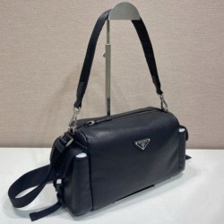 Mirror Quality Replica Prada Brique Explore Crossbody Bag 2VH206 Black Clone