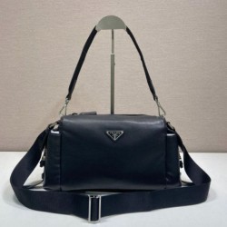 Mirror Quality Replica Prada Brique Explore Crossbody Bag 2VH206 Black Clone