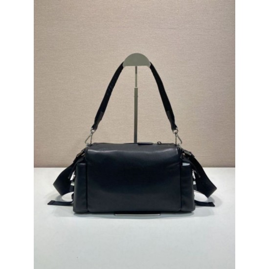 Mirror Quality Replica Prada Brique Explore Crossbody Bag 2VH206 Black Clone