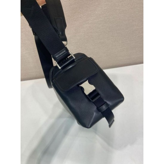 Mirror Quality Replica Prada Brique Explore Crossbody Bag 2VH206 Black Clone