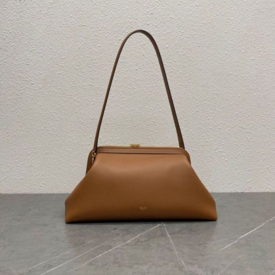 Mirror Quality Replica Celine Doctor Clutch in Soft Calfskin Brown Clone