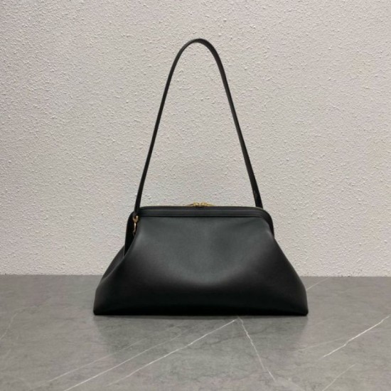 Mirror Quality Replica Celine Doctor Clutch in Soft Calfskin Black Clone