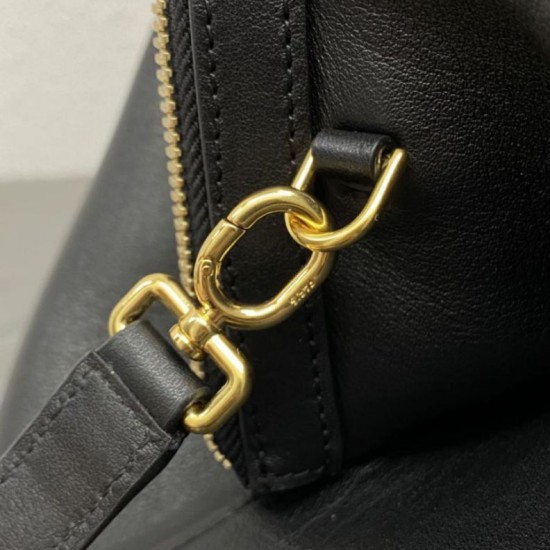 Mirror Quality Replica Celine Doctor Clutch in Soft Calfskin Black Clone